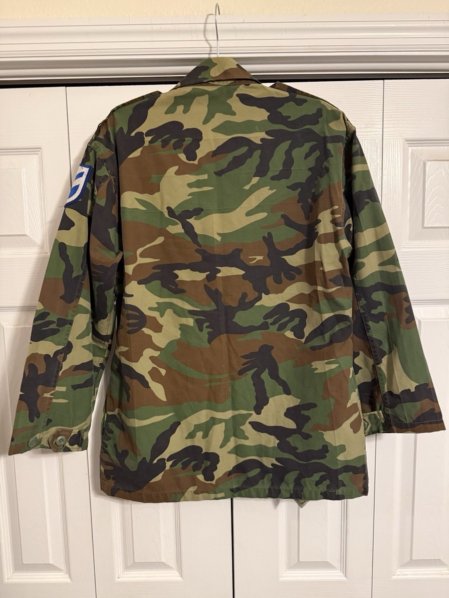 South Korean ROK Army Woodland Camo Field Jacket Military Issued