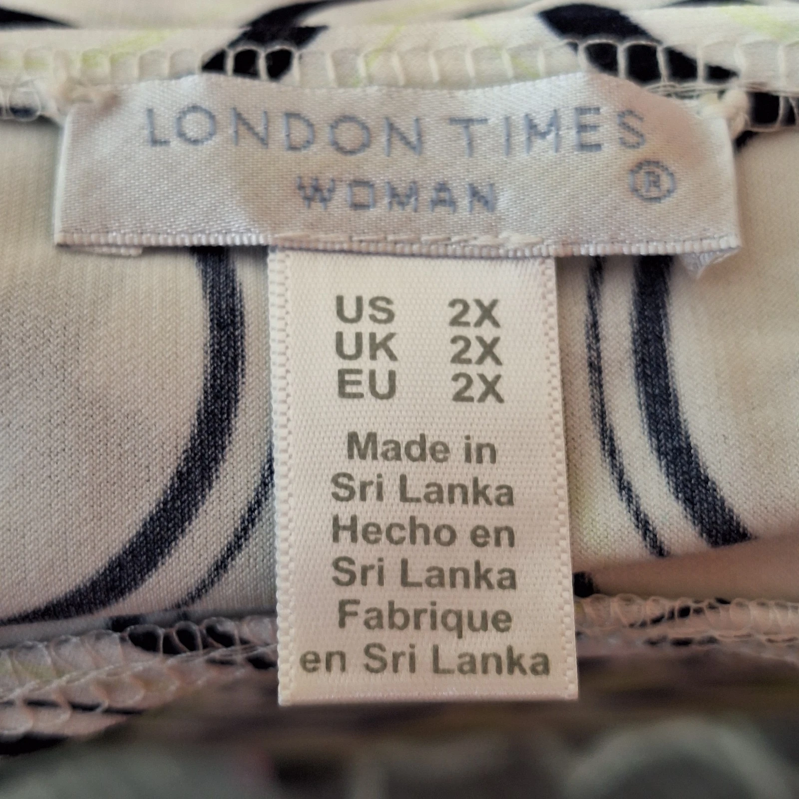 VETEMENTS London Times Donna 2X Abito Cambio Verde Blu Cerchio Stampa Geometrica