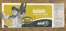 NASCAR Nextel Cup Series Ticket Stub June 16, 2006 Michigan Winner Kasey Kahne