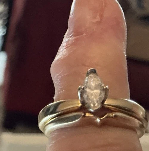 1/2 Karat Diamond Ring Yellow Gold Size 7 - Image 4 of 4