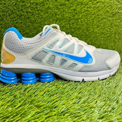 Nike Shox Qualify 2 Womens Size 10 Gray White Blue Running Shoes Sneakers