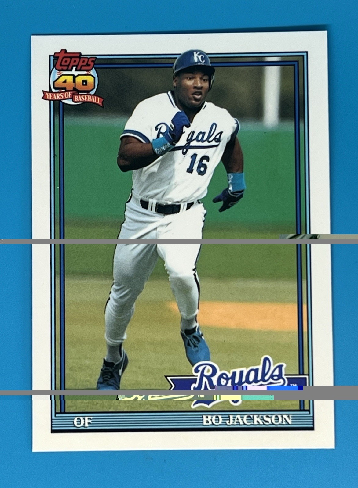 1991 TOPPS TIFFANY #600 BO JACKSON ROYALS