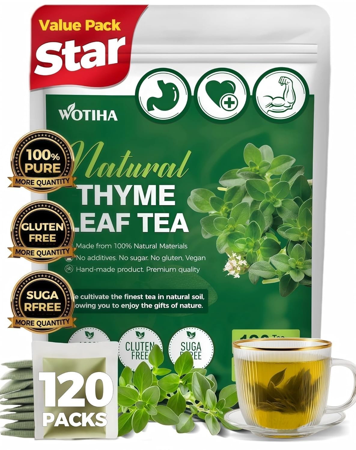 Bags - 100% Natural & Pure Herbal Tea, S