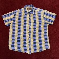 Vintage Seppe Western Pattern Metal Button Shirt Medium Made In USA 70s 80s