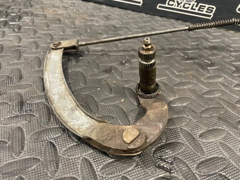 1980 YAMAHA TT500 TT 500 REAR WHEEL BRAKE LINKAGE ROD ARM SPRING - Image 3 of 4