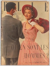 'ELLE' FRENCH VINTAGE MAGAZINE SUMMER ISSUE 7 JULY 1952