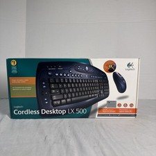 Logitech Cordless Desktop LX 500 Wireless Mouse And Keyboard Computer NEW IN BOX