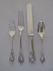Antique Rogers, Lunt, & Bowlen Sterling Silver 4-Piece Place Setting..Monticello