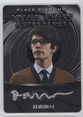 2025 James Bond Black Diamond Metal Array 41/49 Ben Whishaw as Q #MA-BW Auto p1l