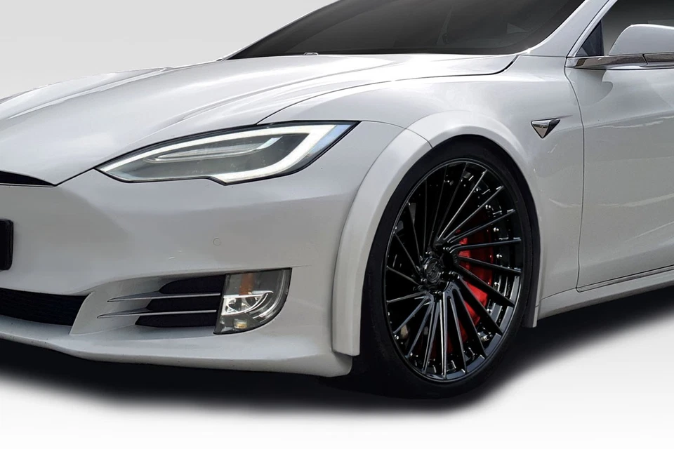 For 2012-2025 Model S Duraflex RVS Front Fender Flares - 4 Piece - Изображение 2 из 4