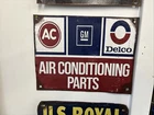 VINTAGE GM AC DELCO CHEVY BUICK OLDS PONTIAC MECHANICS DEALER SIGN