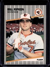 1989 Fleer Bill Ripken #616e Orioles