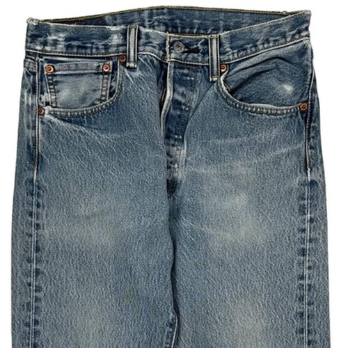 501 Levis Jeans - 28W 31L Blue Cotton - Picture 10 of 10