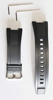 Genuine Casio G-Shock Black Resin Watch Strap for GST-B100-1A