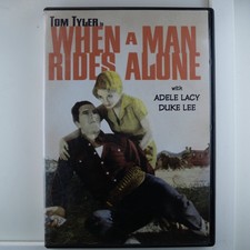 When a Man Rides Alone DVD 1933 Western Tom Tyler Adele Lacy Classic Movie