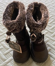 Kamik Snow Boots Mini T Girls 8T Waterproof, Seam Sealed Nylon Upper Sz 8T