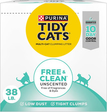 Purina Free and Clean Unscented Cat Litter - 38 Lb. Box