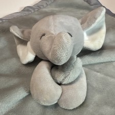 Carter  s Baby GRAY ELEPHANT LOVEY Security Blanket Blankie Plush Lovie Toy 2021