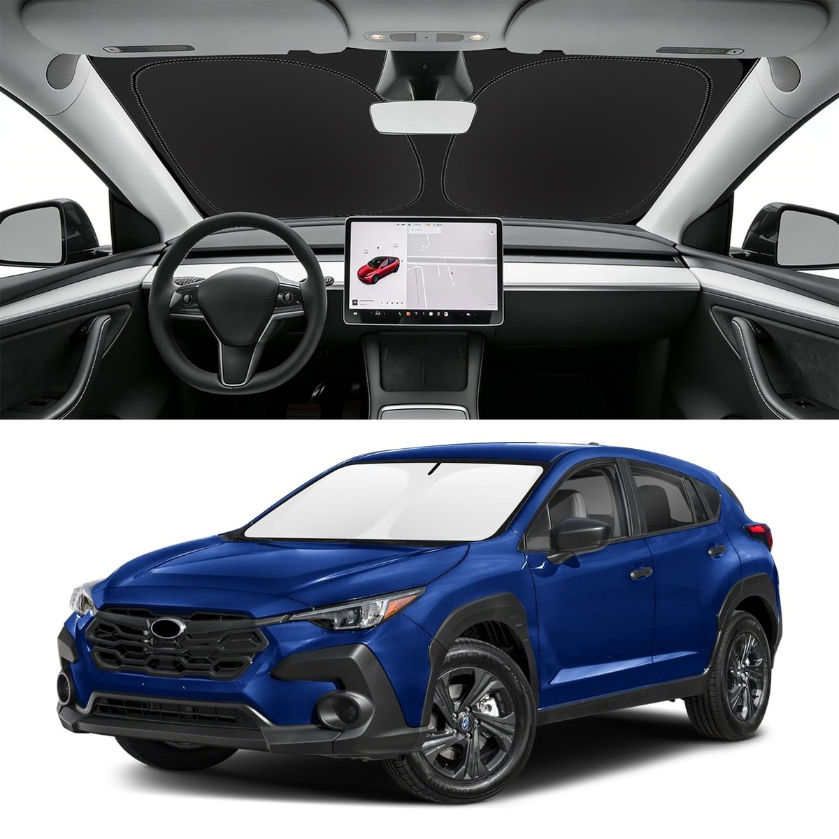 Custom Fit Windshield Sun Shade for Subaru Crosstrek 2018-2026
