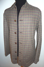 PERCIVAL London Sherlock Trench Coat Check Jacket Waterproof Ltd Edition XL Mens