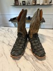 Cody James Men’s Vaqueras Exotic Pirarucu Western Boots Black Square Toe 12D — photo 4