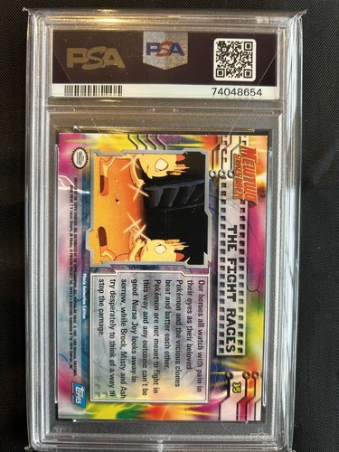 1999 Topps Pokemon Movie Charizard The Fight Rages Foil #35 - PSA 9 - Picture 4 of 4