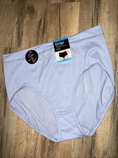 Bali Lady 2XL/9 Panty Brief One SmoothU Stretch Blue No Visible Panty Lines NWT
