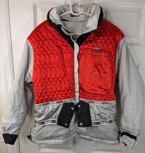 Marker, women's, evolution ski jacket, silver, hood in collar, size 12 - Picture 3 of 4
