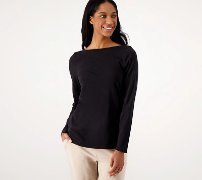 Anybody Cozy Knit Shirt Jet Black 4X New