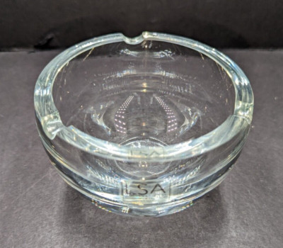 LSA International Handcrafted & Mouthblown Crystal Ashtray Made in Poland VTG