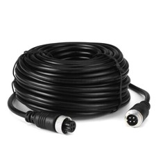 15m/49Ft 4PIN Aviation Video Cable For Rear View Camera Trailer Caravan Truck