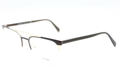 NEW PRADA VPR 63U LFD-1O1 BROWN AUTHENTIC FRAMES RX EYEGLASSES VPR63U 54-19