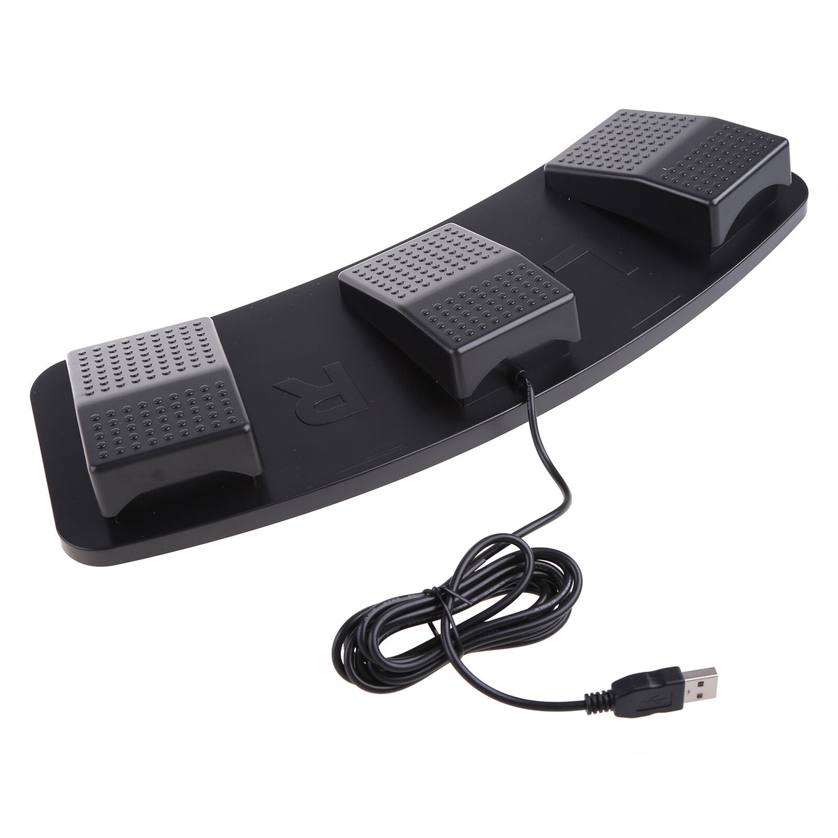 USB Triple Foot Pedal, Programmable Computer Keyboard with 3 Keys Mouse