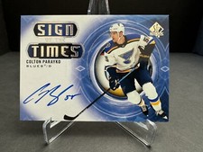 2020-21 SP Authentic Hockey Colton Parayko Sign of the Times Auto