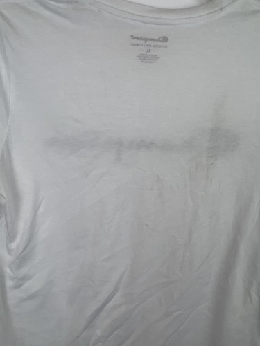 Champion Youth Unisex Kid’s White T Shirt Size XL, Light Stain On Back Of Shirt - Picture 2 of 2