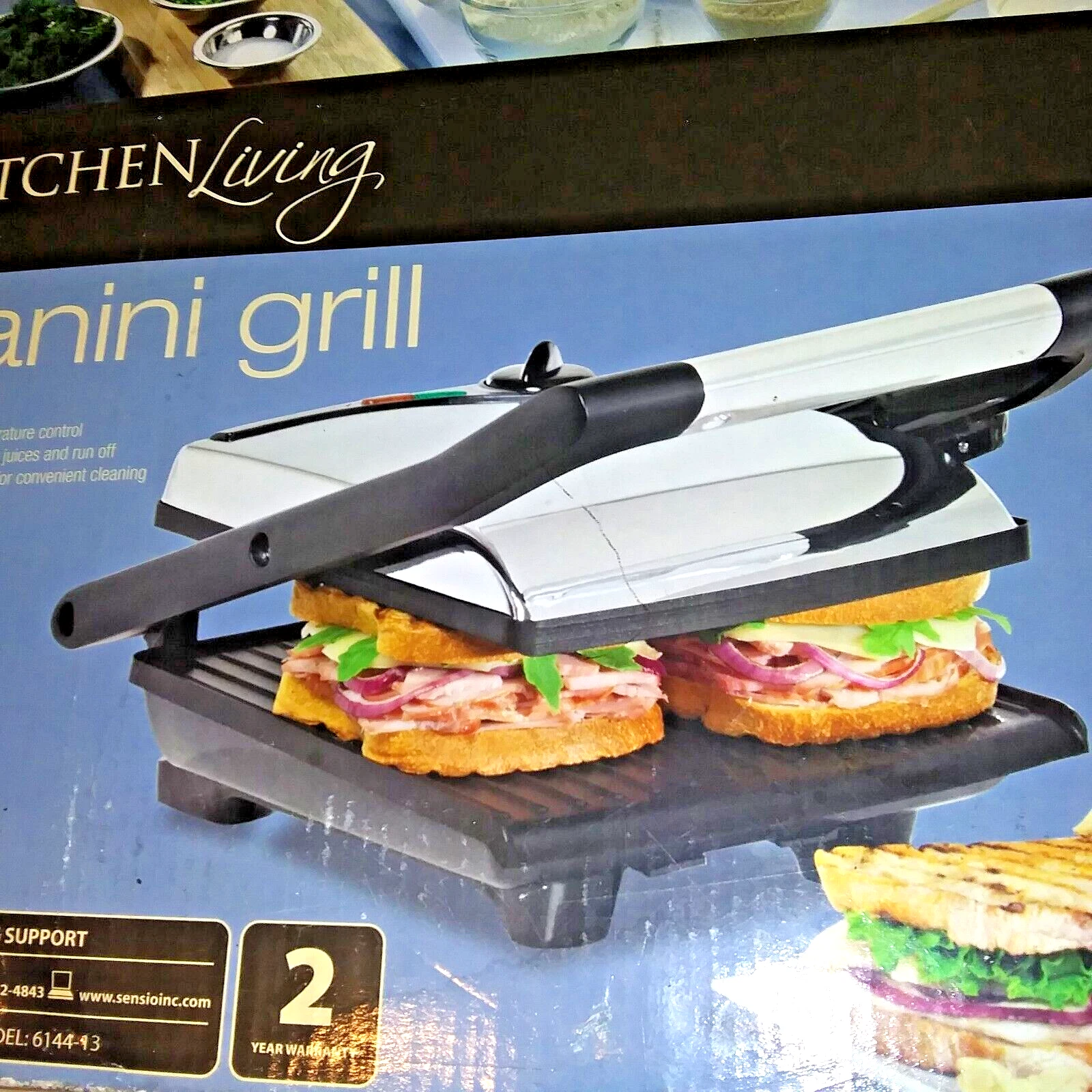 Kitchen Living Panini Grill 6144-13
Opens in a new window or tab