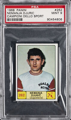 1968 PANINI CAMPIONI DELLO SPORT #262 NEMANJA DJURIC PSA 9 | eBay