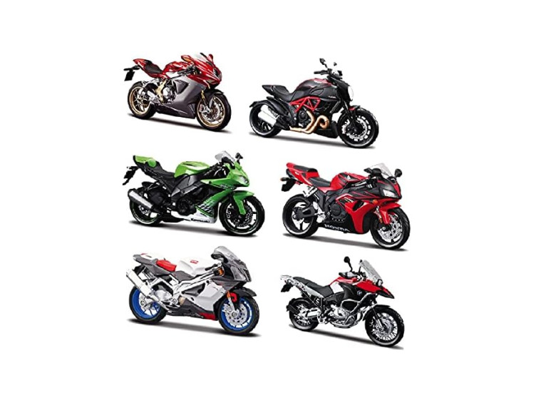 Maisto 1:12 Motorbike Toy Assorted Designs (1 Sent)
