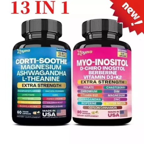 Soothe & Smooth Bundle - Zoyava Cortisol and Myo-Inositol All-in-One Supplement