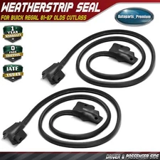 2Pcs Driver & Passenger Door Glass Weatherstrip Seal for Buick Regal 81-87 Olds