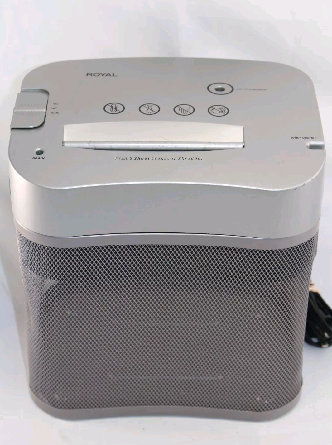 Royal 3 Sheet Desktop Paper Shredder Pencil Sharpener Letter Opener 3 In 1 HT3SL-image