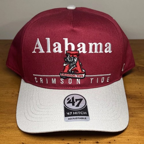 Alabama Crimson Tide NCAA '47 Brand Throwback Red Hitch Adjustable Snapback Hat - Picture 1 of 7