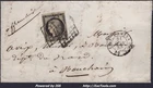 FRANCE CERES 20c No. 3 ON GRID LETTER + CAD TYPE 15 PARIS FROM 31/01/1850
