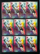 Lot of (10) Sidney Crosby 2021-22 Fleer Ultra Seeing Double Insert Cards 