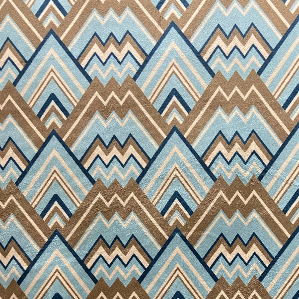 Velvet Microfiber Fabric Geometric Print, 54" Wide, for Decor & Crafts, By Yard