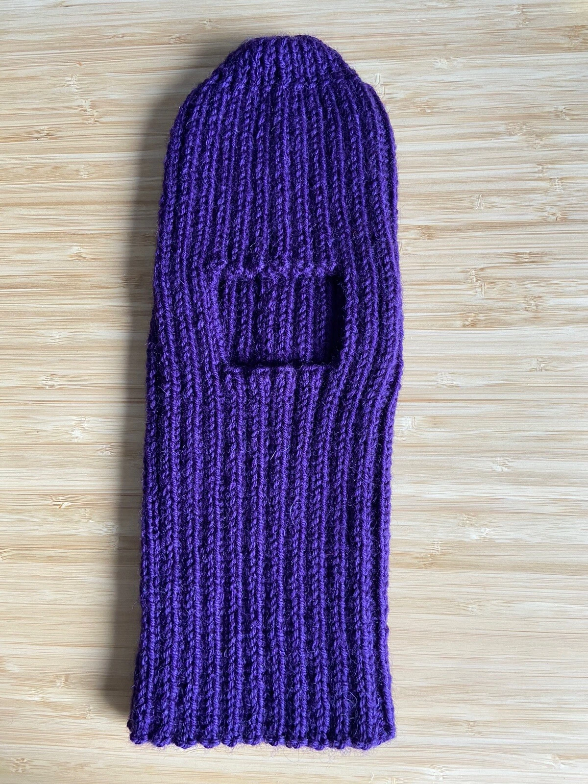 Hand knit child’s wool balaclava new - never worn