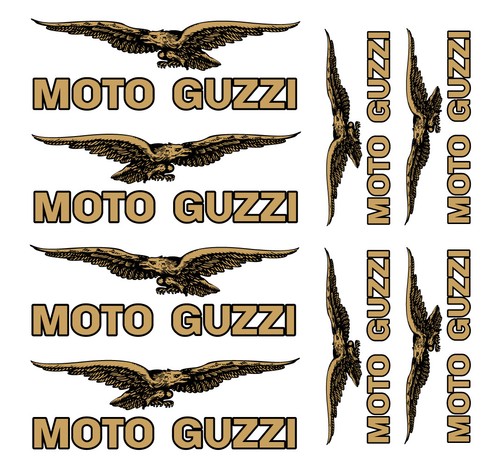 FE kit MOTO GUZZI decal sticker set GOLD SILVER WHITE