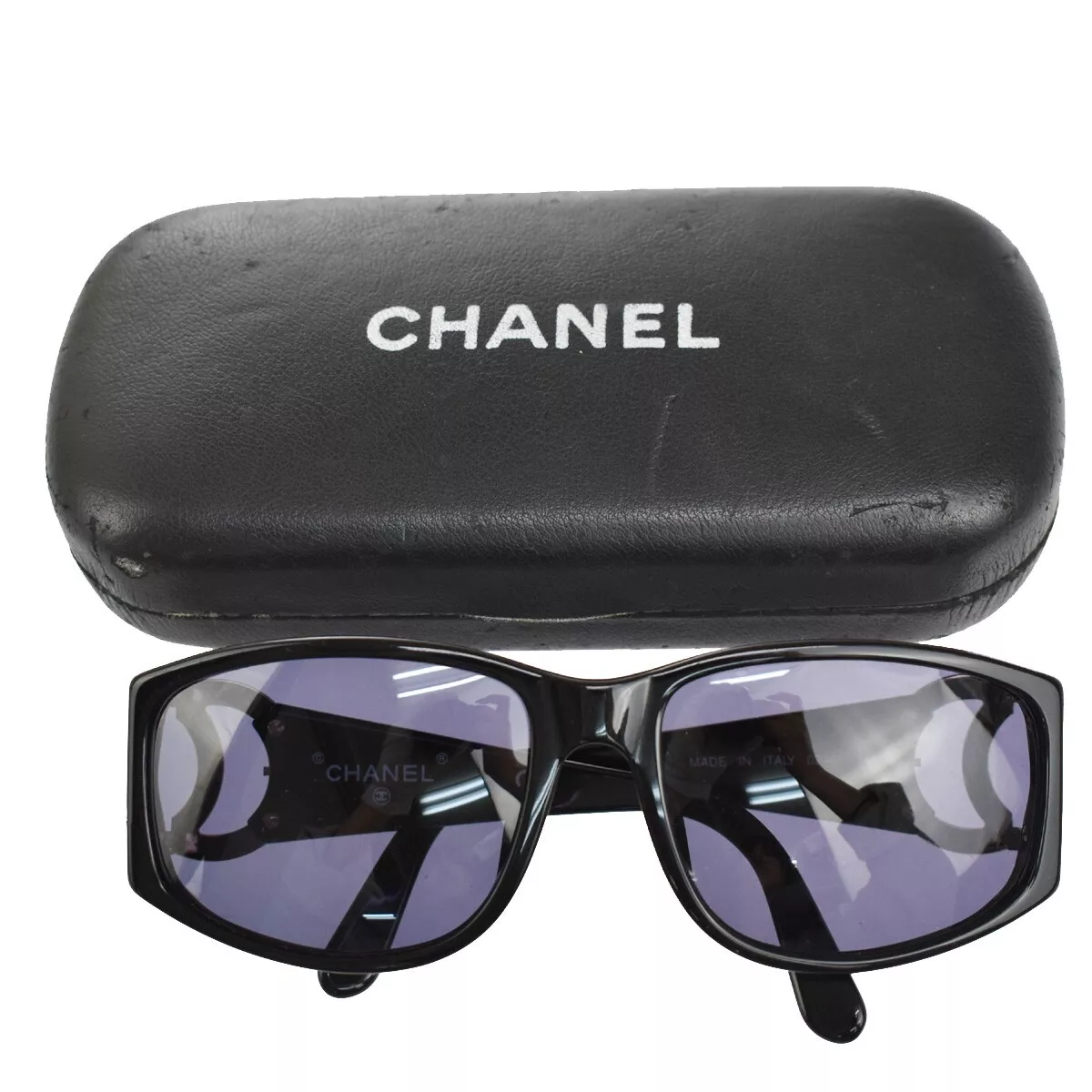 Chanel Sunglasses CC Logos Eye Wear Black Chanel Sunglasses