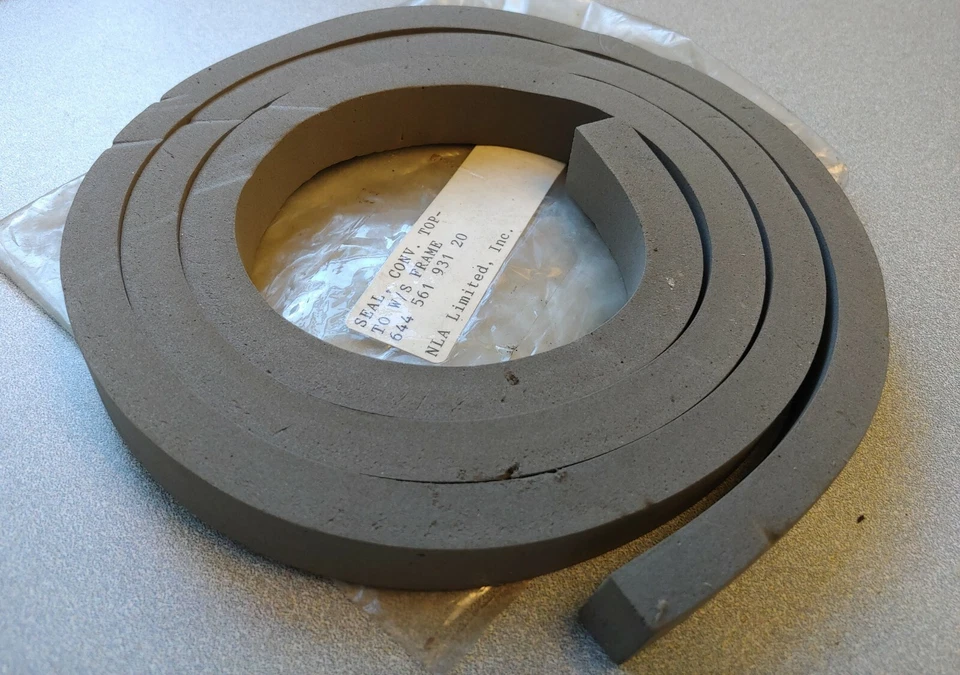 NUEVO DE LOTE ORIGINAL STODDARD PORSCHE 356 356A 356C 356SC CABINA SUPERIOR SELLO METEOROLÓGICO NLA Foto 2 de 2