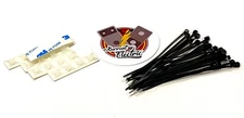 Pedalboard Cable Management Ziptie & Self Adhesive Cable Mount Kit
